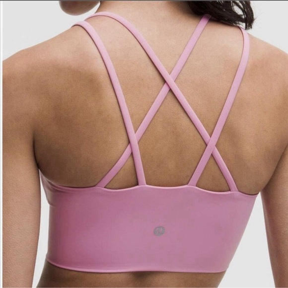 Lululemon🍋 Like A Cloud Sports Bra Pink Frosting Size 12 (like new) A/B Cup - Picture 3 of 6